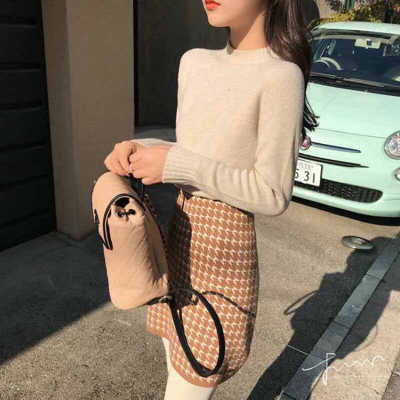 Chân váy len nữ Forgirl chất len co dãn mùa thu 2021 | BigBuy360 - bigbuy360.vn