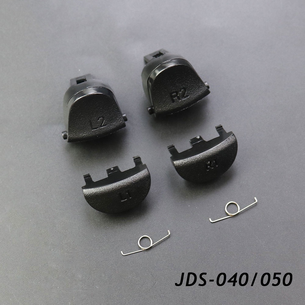 1 Bộ Nút Bấm Thay Thế R1 L1 R2 L2 Màu Đen Kèm 2 Lò Xo Cho Tay Cầm Chơi Game PS4 Pro Slim