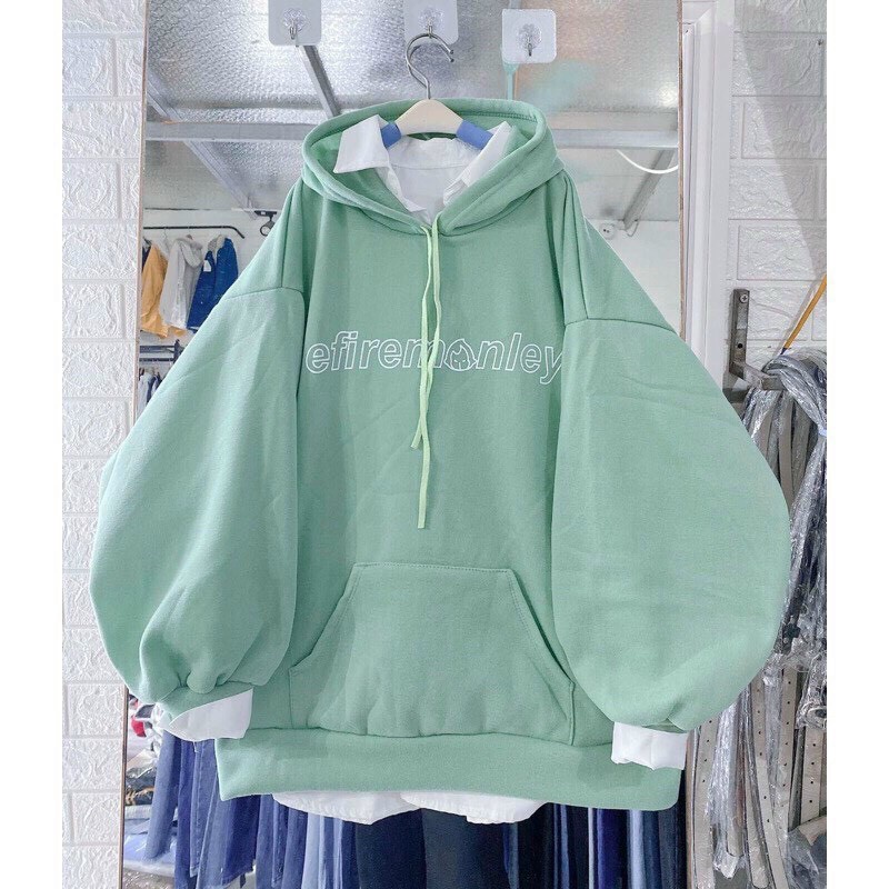Áo khoác áo hoodies chất nỉ ngoại có mủ tay phồng ullzang 4 màu EFIREMONLEY