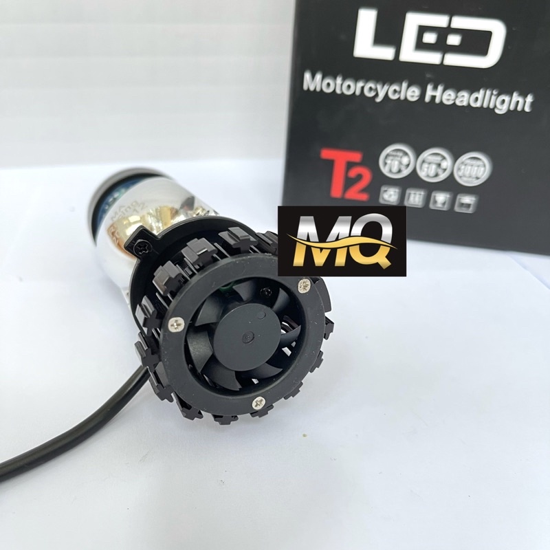 Đèn Pha LED Bi Cầu Mini H4 T2 MA Racing Lắp Ô tô Xe Máy Pha Bi Cầu Chống Chói Cắt Sáng M01B