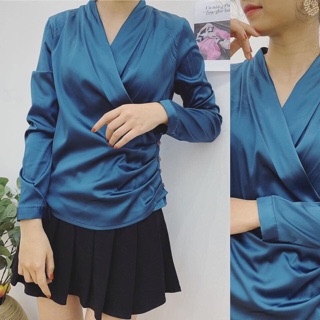 Áo somi hoạ tiết