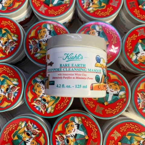 Mặt nạ đất sét Kiehl's Rare Earth Deep Pore Mask 142g/125ml Giảm mụn, loại bỏ bã nhờn hiệu quả sau 7 ngày