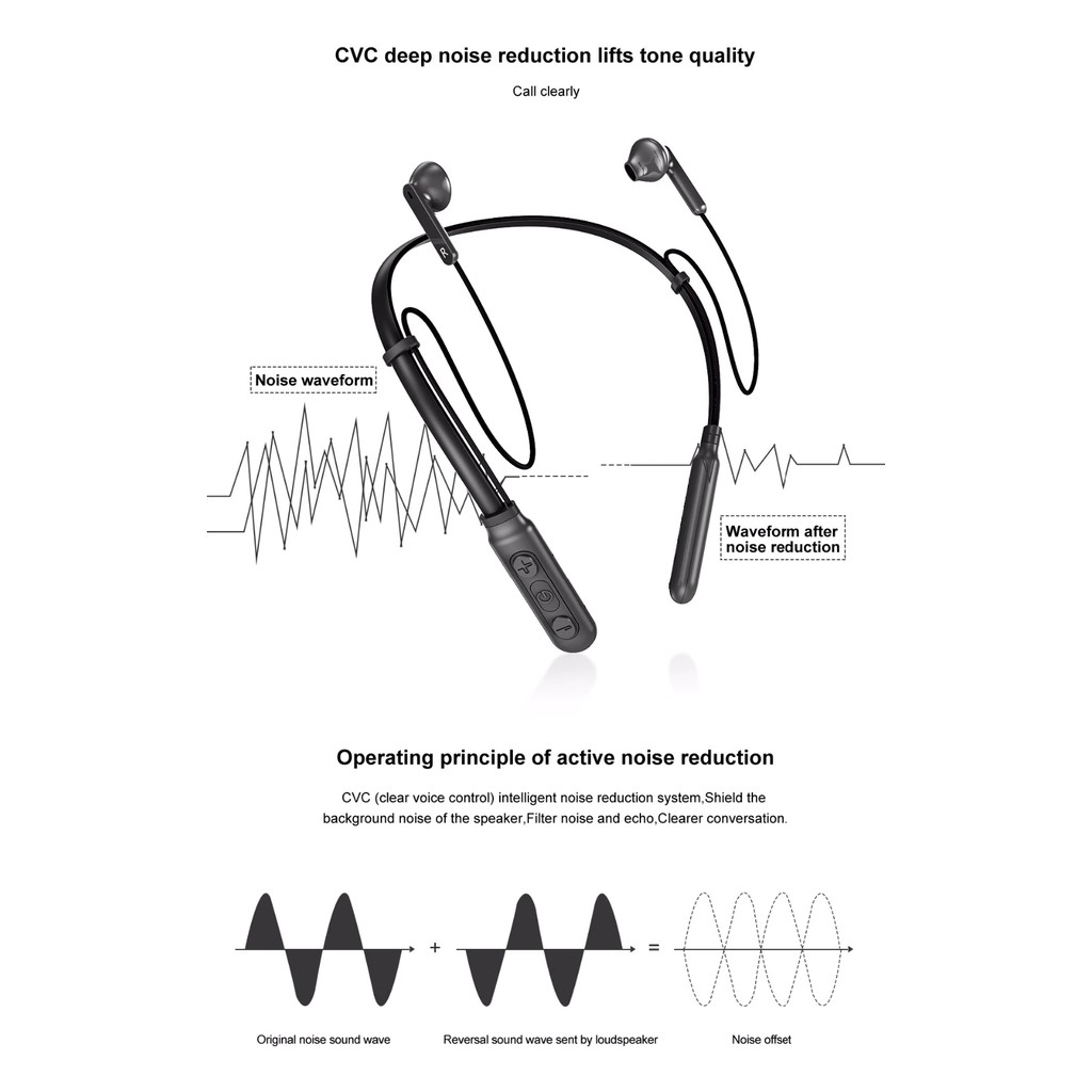 Tai nghe nhạc thể thao không dây bluetooth Baseus Encok Neck Hung Wireless Earphone S16