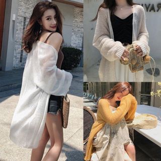 Áo cardigan mỏng dáng dài