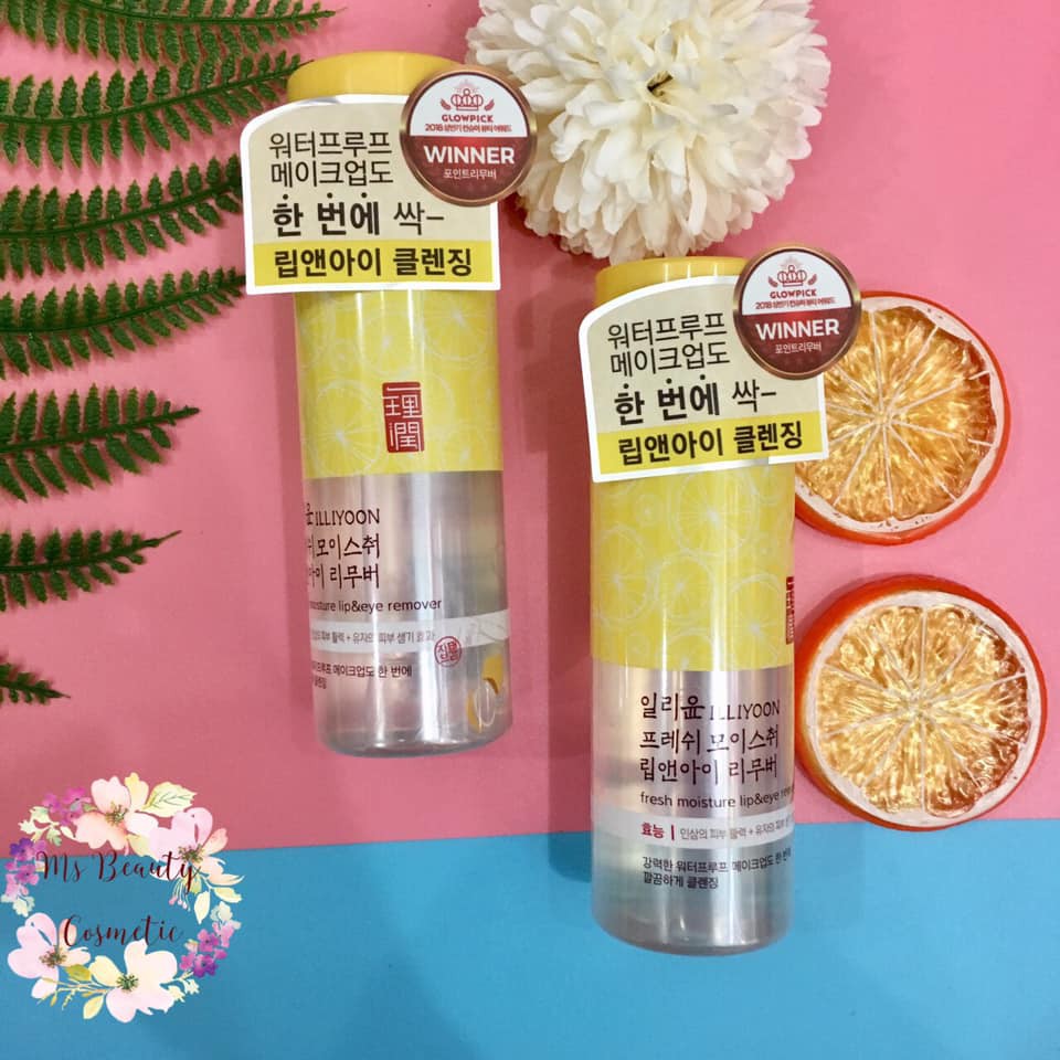 DẦU TẨY TRANG MẮT MÔI ILLIYOON FRESH MOISTURE CLEANSING LIP & EYE REMOVER 100ML