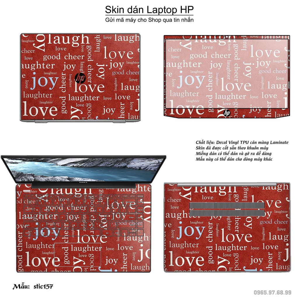 Skin dán Laptop HP in hình Hoa văn sticker _nhiều mẫu 26 (inbox mã máy cho Shop)