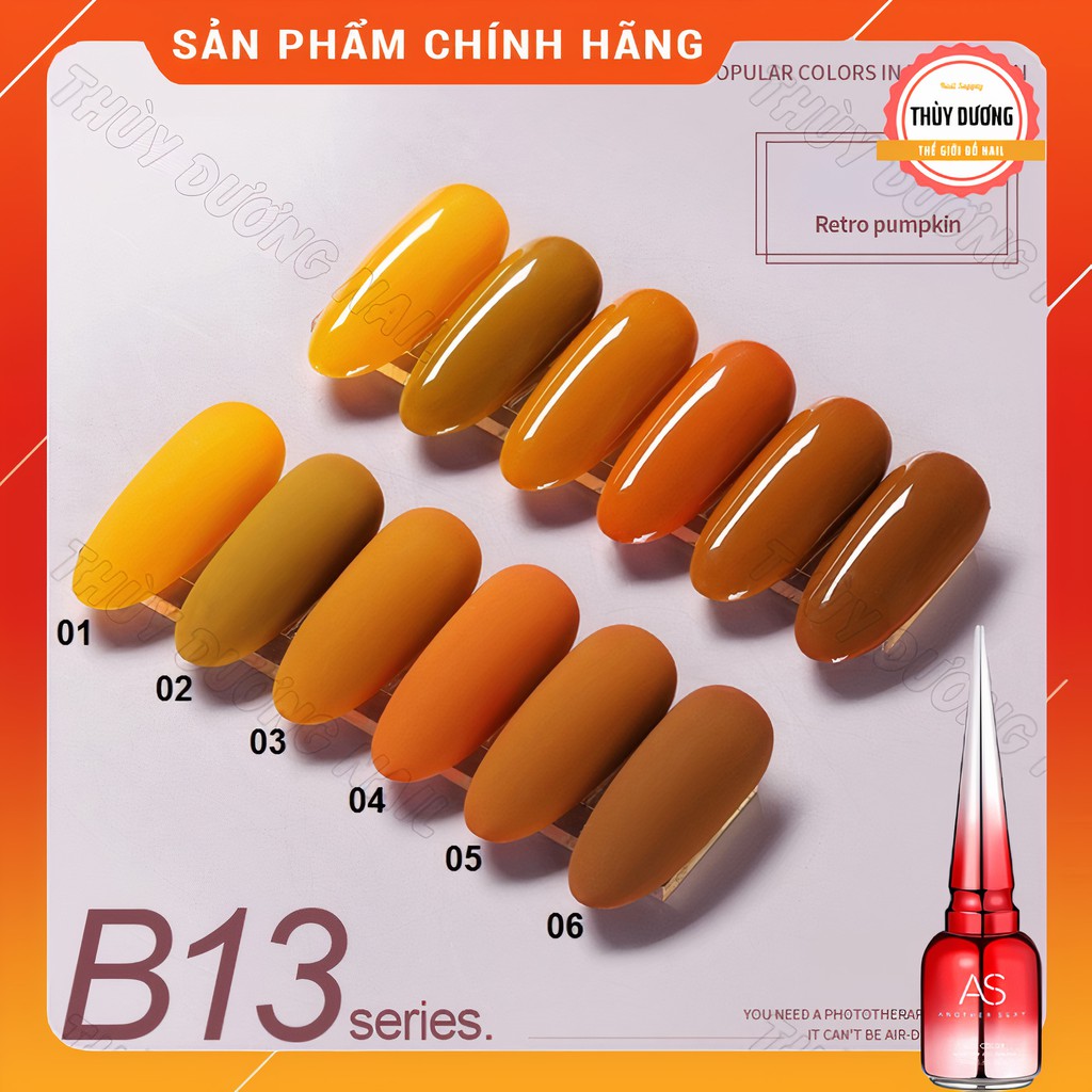 Sơn gel AS chính hãng chai đỏ mã B13 15ml