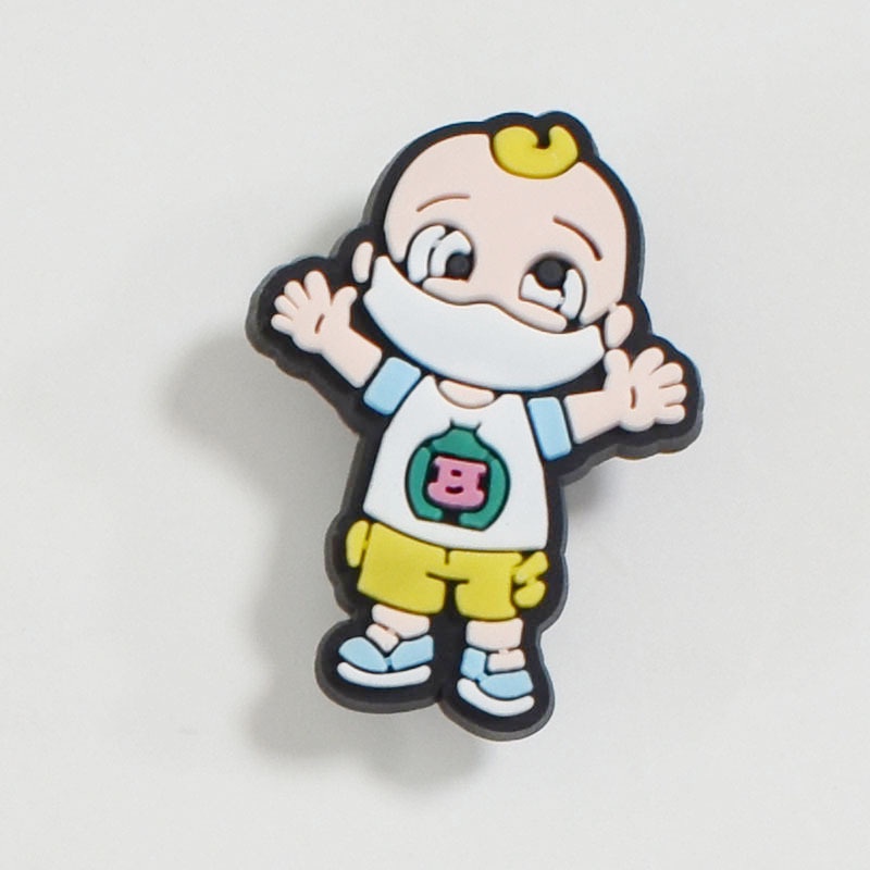 Charms Phụ Kiện Khóa Giày Cao Su Mềm PVC Hình Hoạt Hình Cho Trẻ Em