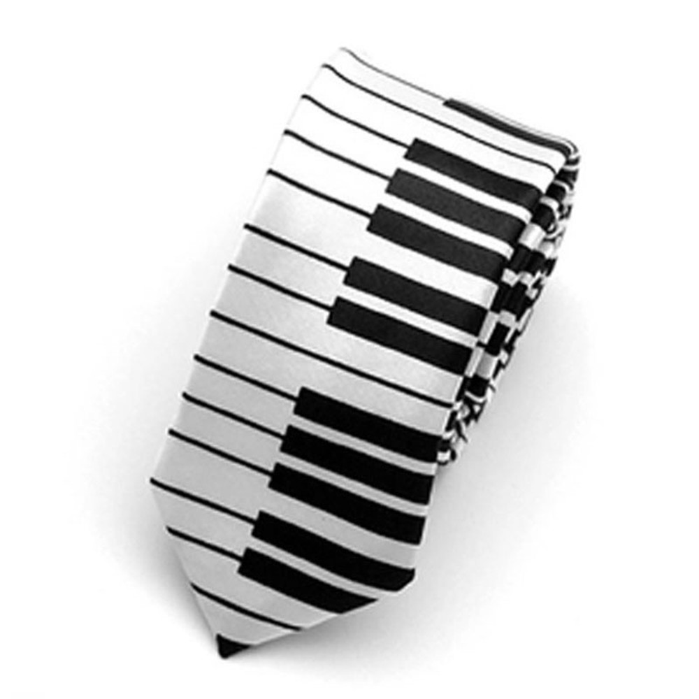 Cà Vạt Họa Tiết Phím Đàn Piano Thời Trang Cho Nam