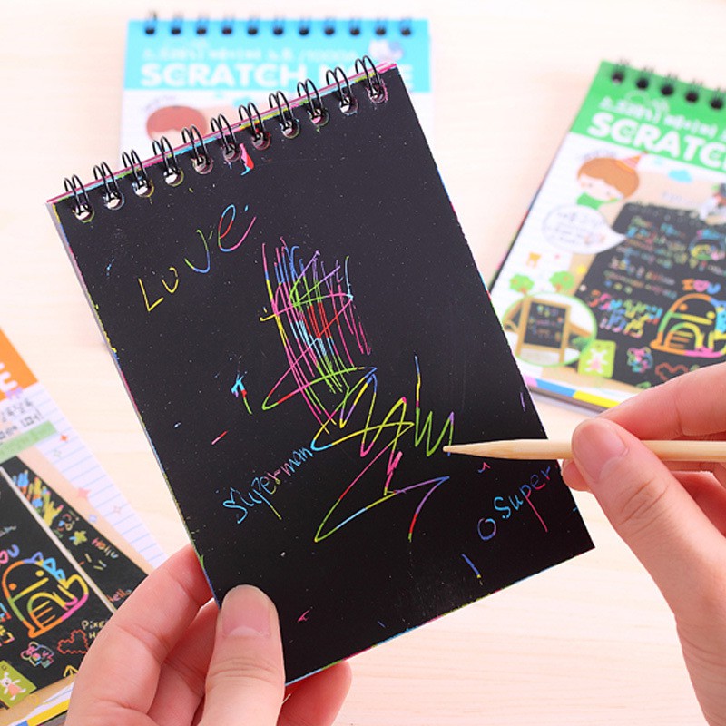 Sổ tay ma thuật đa sắc (10x14 cm) - Kèm Bút Gỗ