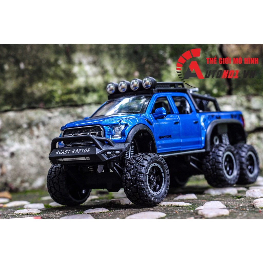 MÔ HÌNH XE FORD BEAST RAPTOR F150 OFFROAD 1:32 CHE ZHI 6000