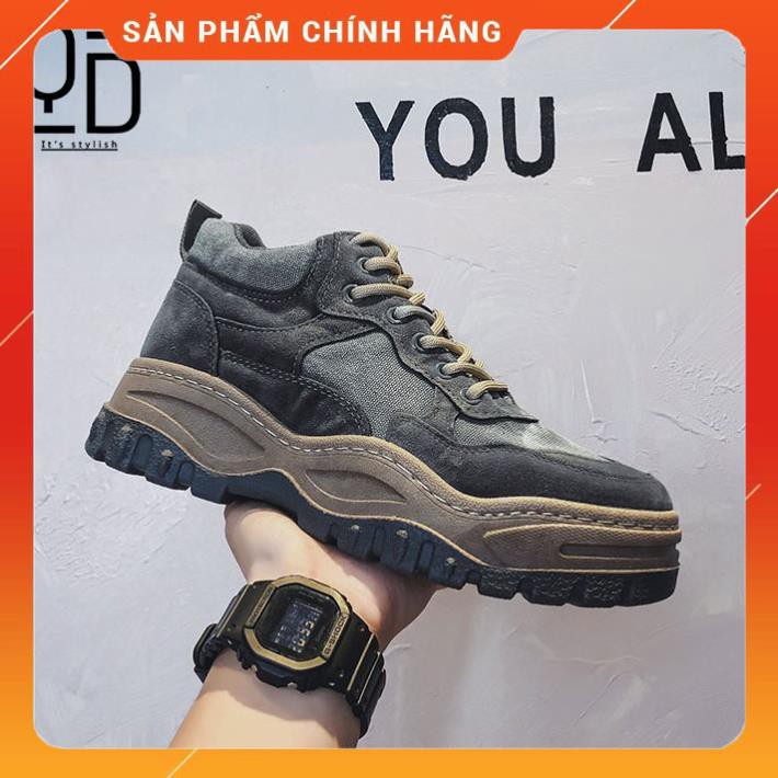 Giày Sneaker Nam Cổ Cao Cao Cấp -  C001