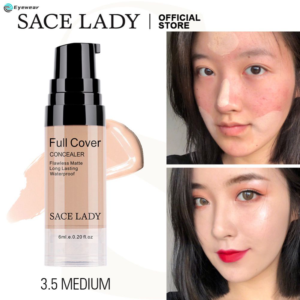 Sace Nữ Full Cover Pro Che Khuyết Điểm Kem Trang Điểm Mặt Corrector Chất Lỏng Tạo Nên Mặt Mỹ Phẩm Mắt