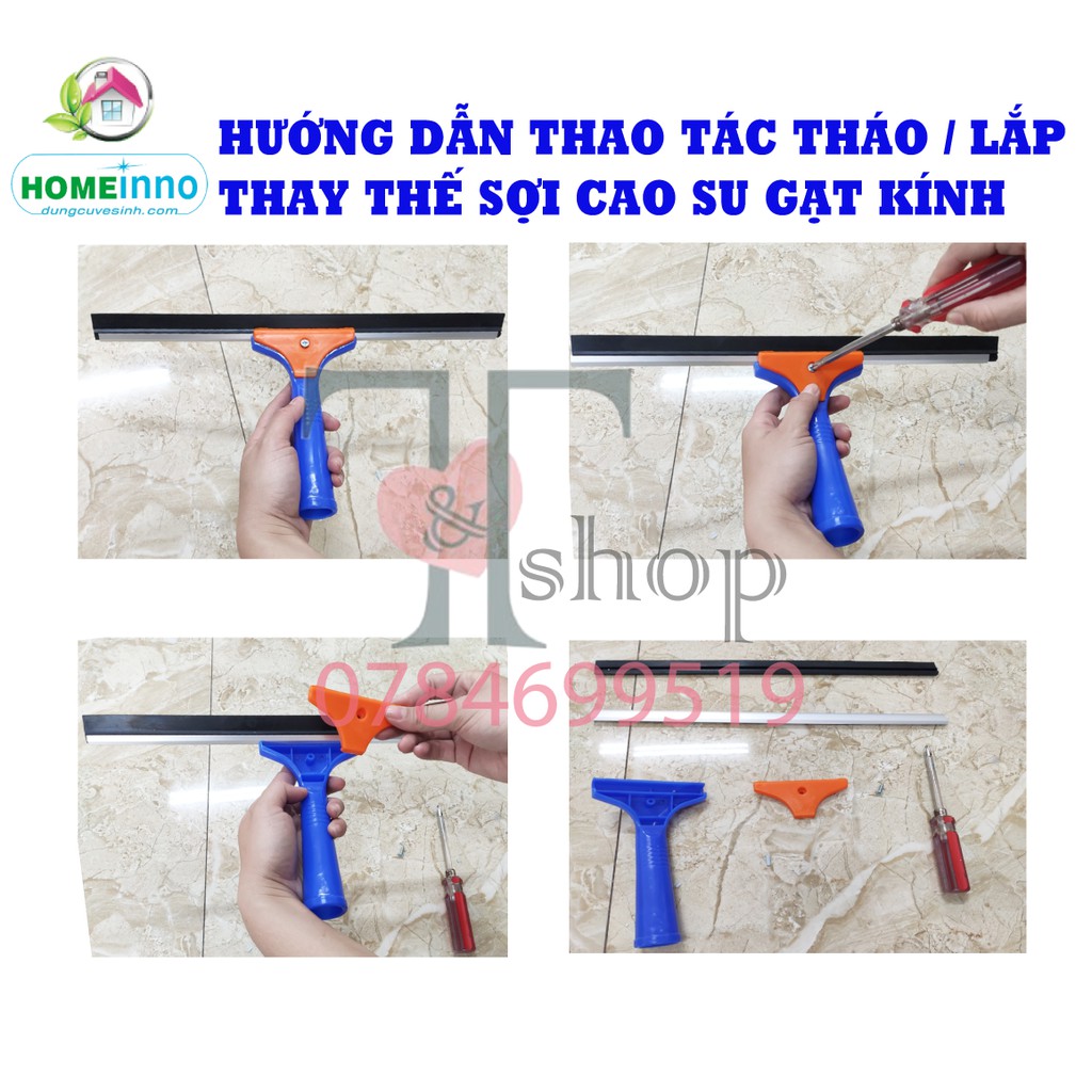 Combo 2 Lưỡi Cao Su Thay Thế Cây Gạt Kính Homeinno Dài 35cm