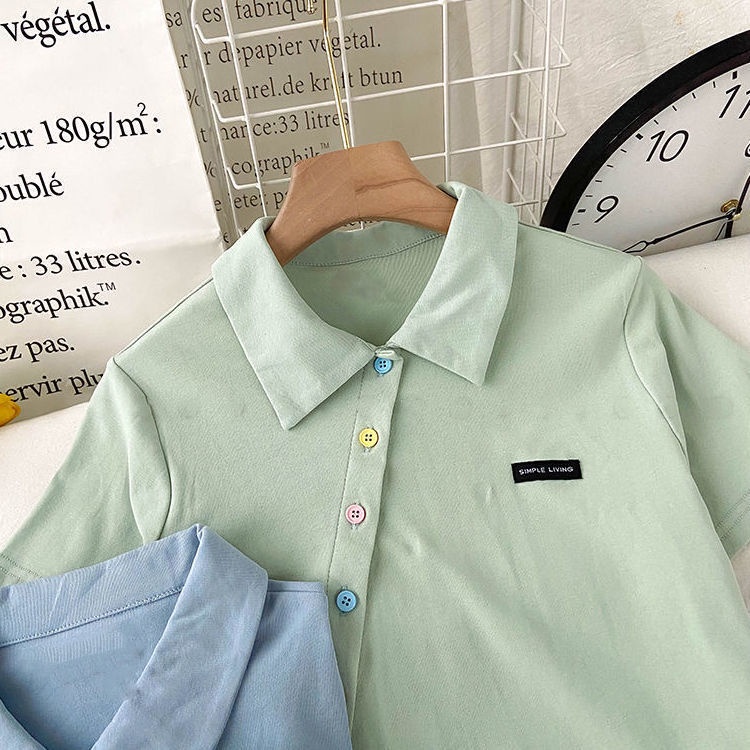 Áo Thun polo Tay Ngắn Thời Trang Dành Cho Nữ