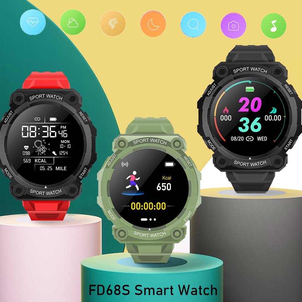 Đồng hồ thông minh FD68s chống thấm nước màn hình 1.44 Inch