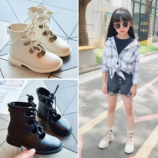 DR. MARTENS Giày Bốt Cổ Cao Thoáng Khí Chống Trượt Thời Trang Mùa Thu 2019 Cho Bé Gái