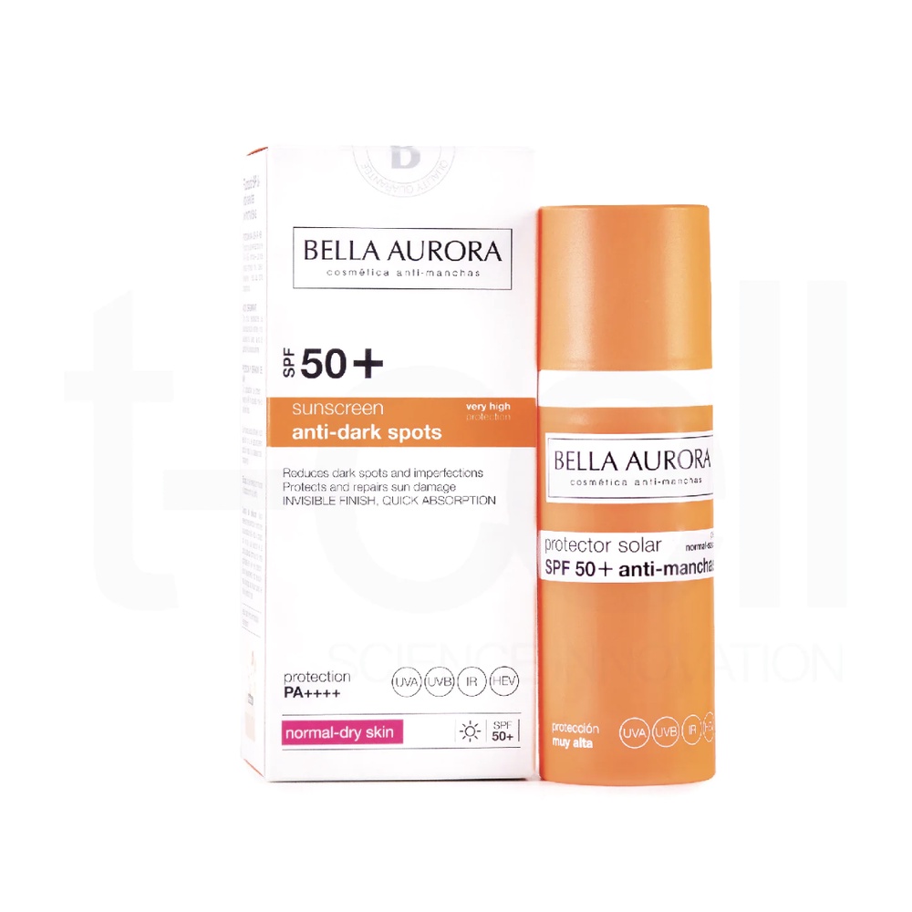 Kem Chống Nắng Cho Da Thường Đến Khô Bella Aurora Dark Spot Sunscreen SPF50+. Normal-Dry Skin (50ml)