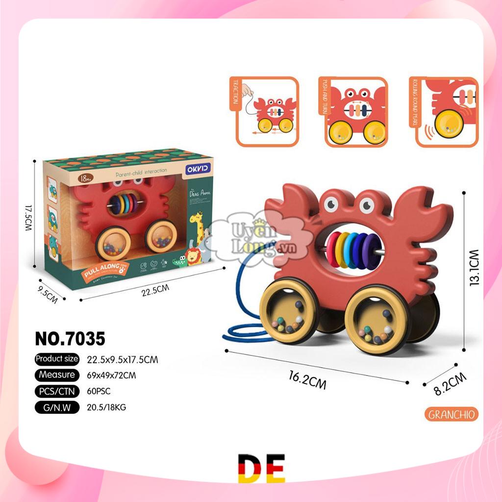 Xe Tập Đi Dây Kéo Xúc Xắc Hình Thú Siêu Nghộ Nghĩnh Cho Bé