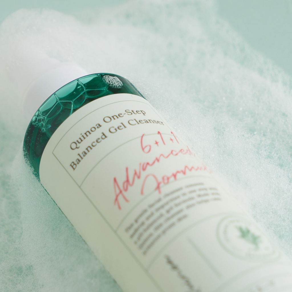 Axis-Y Sữa rửa mặt làm sạch và cấp ẩm Quinoa One-Step Balanced Gel Cleanser 180ml