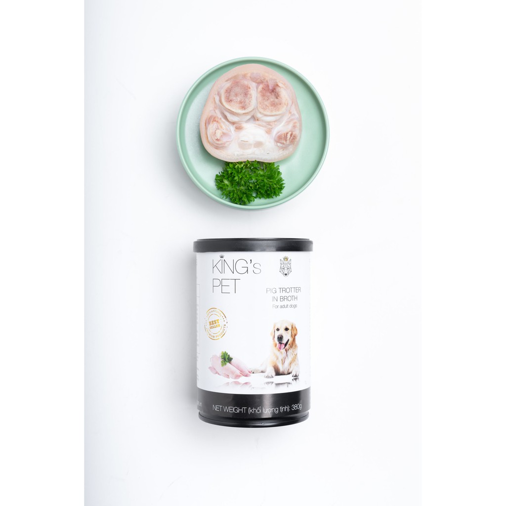 [Combo 12 lon] Pate lon King's Pet cho chó mèo - 380gr (Gà/Cá/Cá hồi/Giò heo).