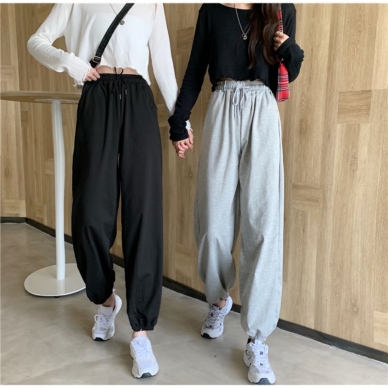 Quần jogger nữ ống rộng thể thao CHERRY quần tập gym dáng boom Bigsize phong cách ulzzang CHERRY T009