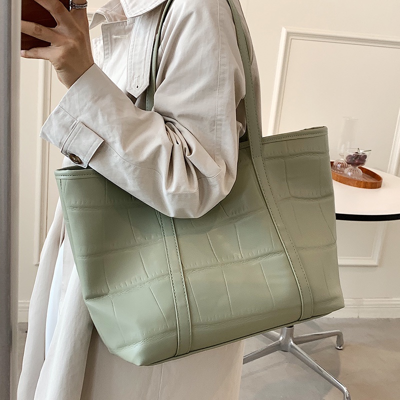 CÓ SẴN MÀU TRẮNG D359 Túi xách bản to kiểu dáng đơn giản khóa kéo trẻ trung./