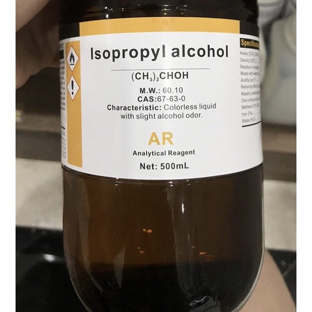 Isopropyl Alcohol, IPA, cồn tinh khiết, C3H8O