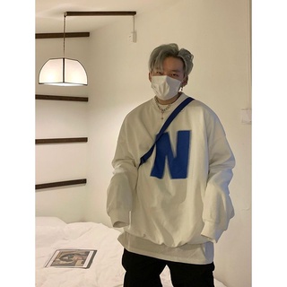 Áo sweater loại mỏng in hoạ tiết hàng unisex