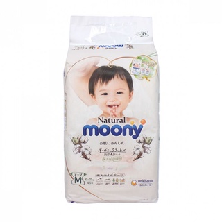 Tã/bỉm moony natural s58/m46/l38/xl32