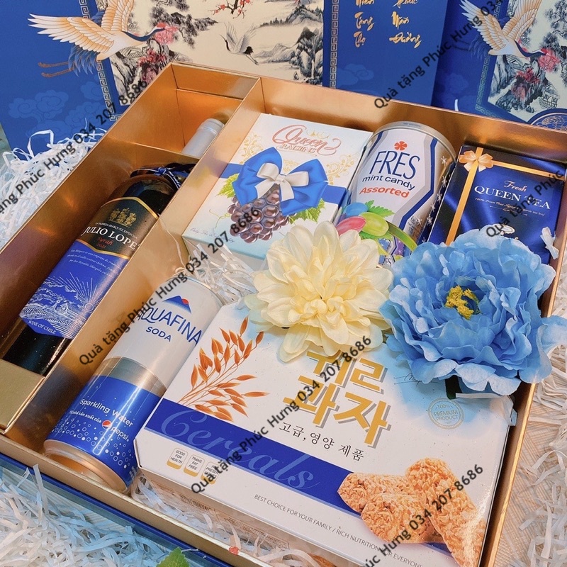 Giỏ Quà Tết 2022 Cao Cấp set 7 món  LỘC PHÁT sang trọng Hộp Quà Kèm Túi | BigBuy360 - bigbuy360.vn