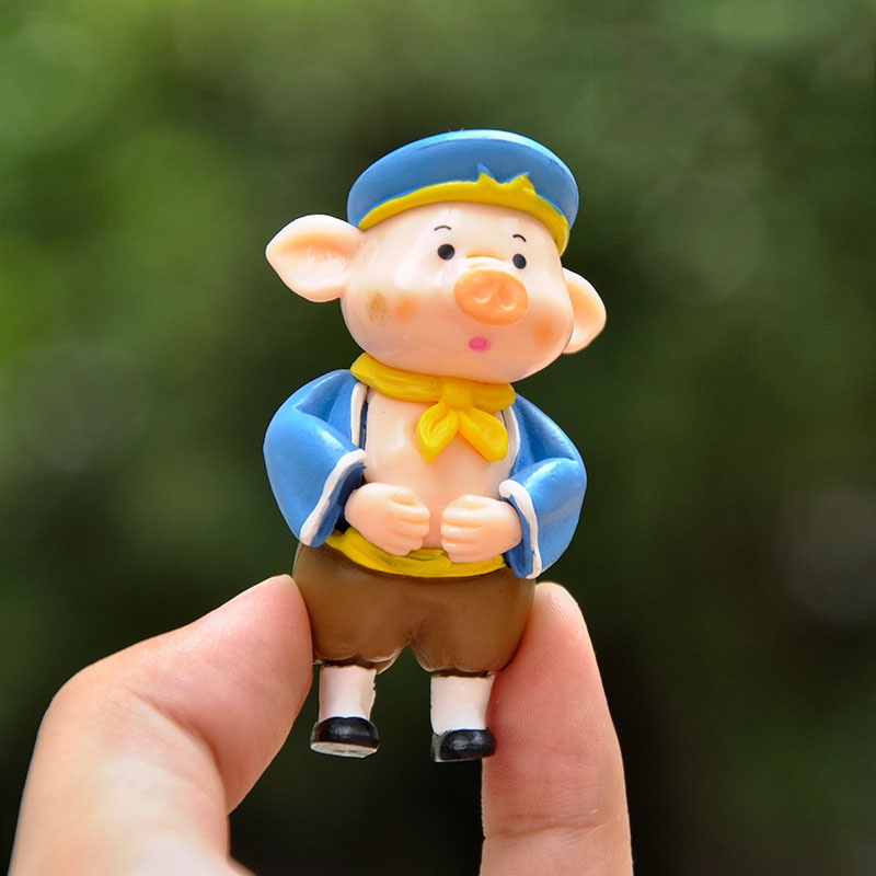 Mô hình Tây Du Kí 5 thầy trò Đường Tăng, Tôn Ngộ Không Trư Bát Giới dễ thương trang trí bàn làm việc taplo oto