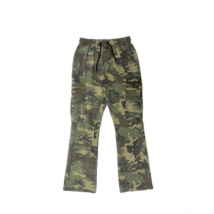 CAMO CARGO PANTS - QUẦN ỐNG SUÔNG RẰN RI
