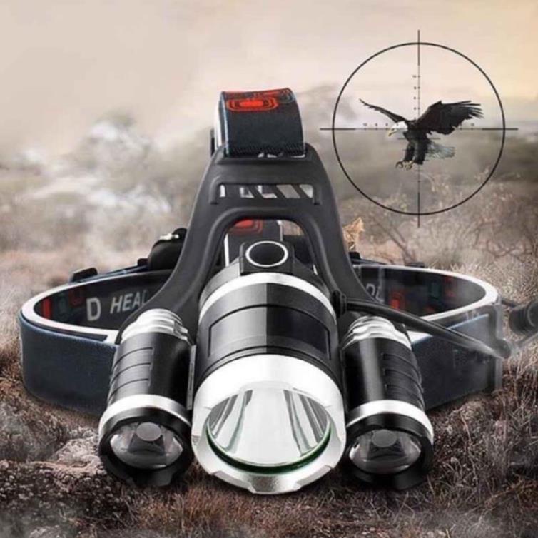 ✔️ GIÁ SỈ - Đèn Pin Đội Đầu 3 Bóng Led - Siêu Sáng,