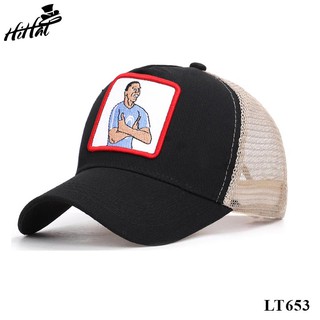 Nón lưỡi trai lưới thể thao thêu hình cầu thủ hài hước - LT653