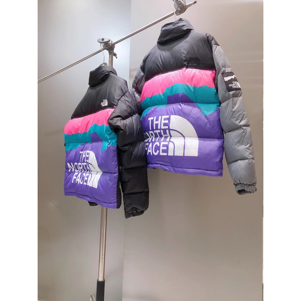 Áo Khoác The North Face Màu Neon Thời Trang Mùa Đông Cá Tính Cho Nam Và Nữ