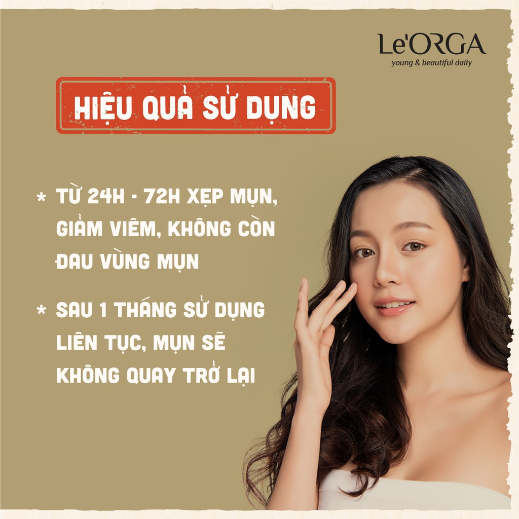 Serum Xẹp Mụn Le'Orga - Acne 24h Tinh Chất Ngừa Hết Mụn Cho Da Dầu, Nhạy Cảm  8ml | BigBuy360 - bigbuy360.vn
