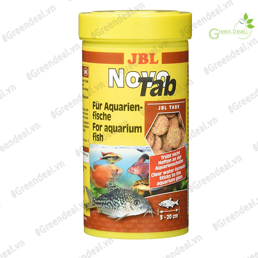 JBL - Novo Tab (Lọ 60 gram) | Cám viên dán NovoTab cho cá cảnh thủy sinh