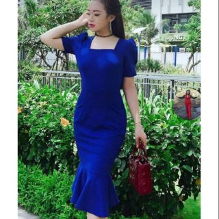 Đầm chất umi cao cấp thiết kế đuôi cá