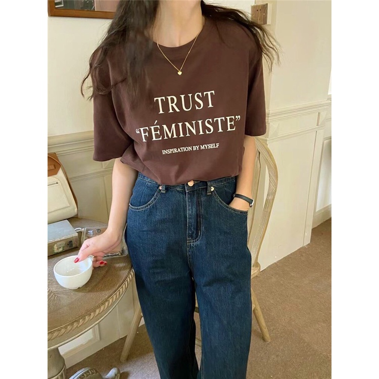 Áo Thun 3158 Trust Tay Lỡ PEONYB Unisex [FREESHIP]  Phông form rộng cộc in hình vintage cá tính nữ hàn quốc Ulzzang