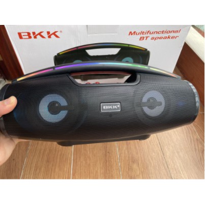 Loa Bluetooth Karaoke BKK B100 Tặng Mic-Pin Trâu, Bass Chắc Nịch, Hát Cực Đã Mẫu mới 2021 Freeship