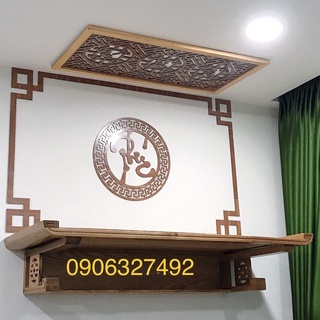 Bàn thờ ông bà treo tường trong nhà 48x107