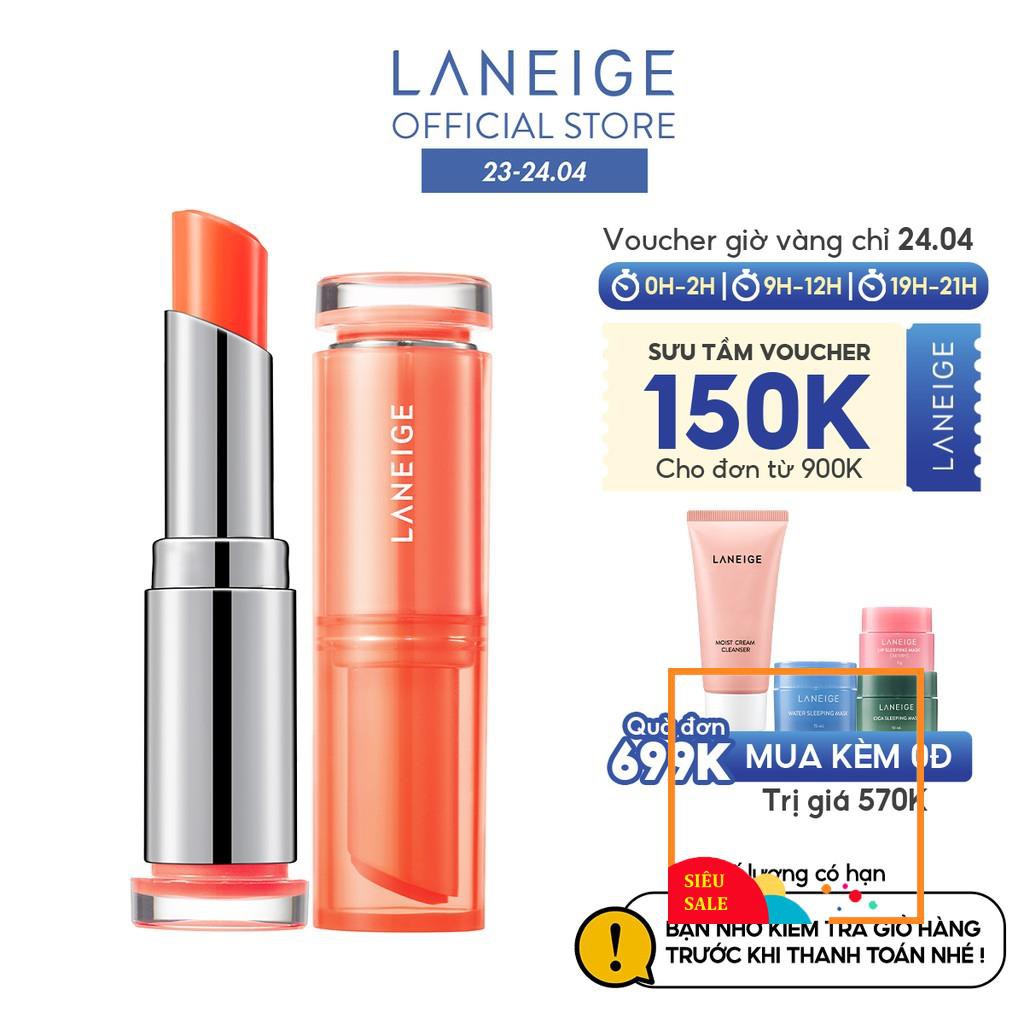 Son dưỡng môi ánh màu nhẹ giàu độ ẩm Laneige Stained Glow Lip Balm 3G