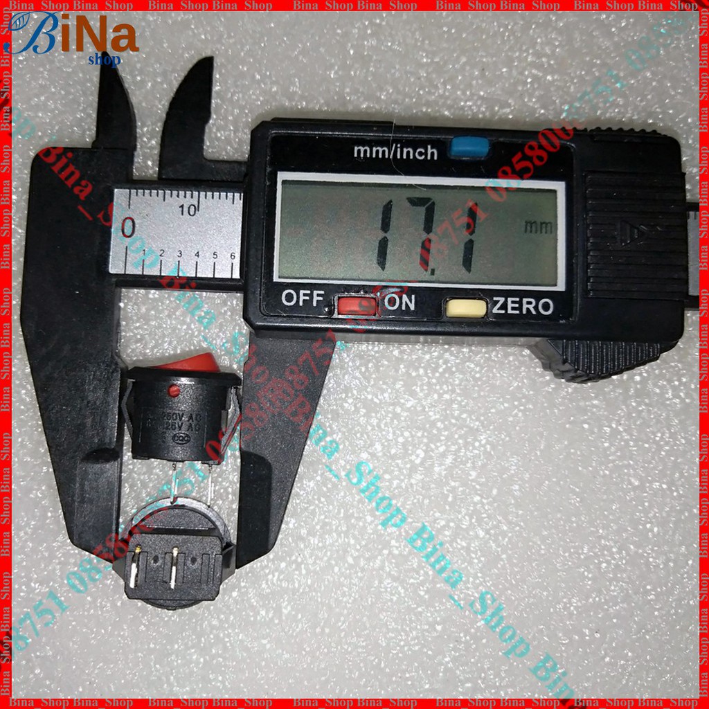 Công tắc bập bênh 6A/250V 14mm