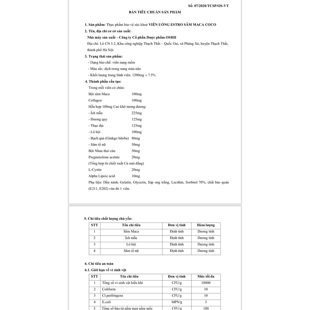 SÂM MACA COCO - VIÊN UỐNG NỘI TIẾT HỖ TRỢ GIẢM KHÔ HẠN , BỐC HỎA , MẤT NGỦ CHO PHỤ NỮ | BigBuy360 - bigbuy360.vn
