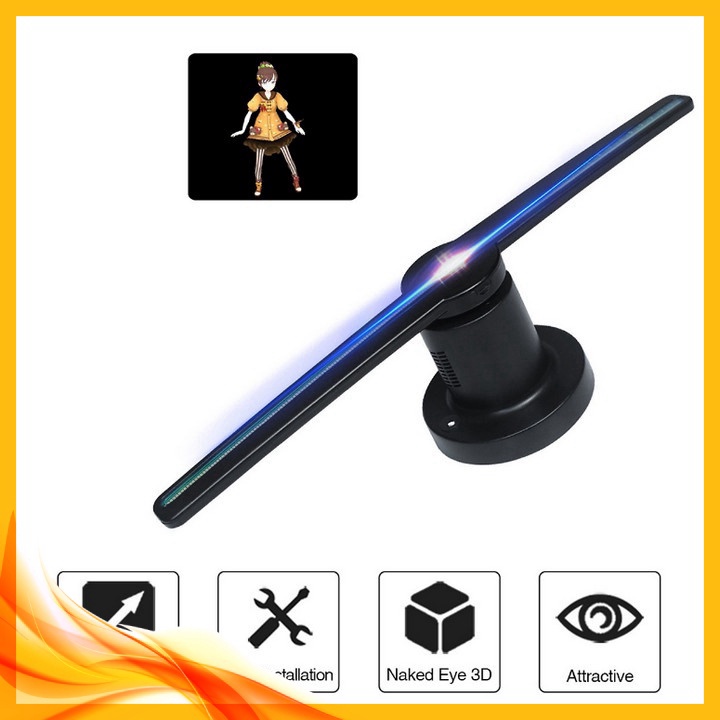 ✴️ Quạt Quảng Cáo 3D Hologram WIFI Z45