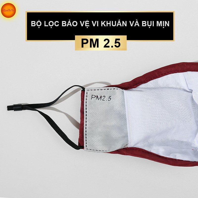 Khẩu trang vải có kính chống giọt bắn, có van thông hơi, chống bụi mịn bảo vệ sức khỏe cho gia đình-(Tặng 2 tấm lọc PM2)