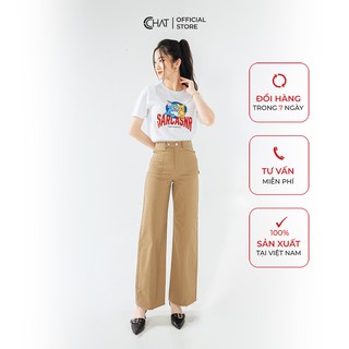 Quần dáng suông túi chéo CCHAT