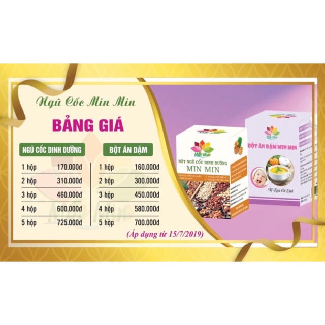 Ngũ cốc min min 18 hạt