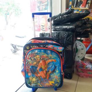 Balo kéo hình siêu nhân nhện cho bé yêu